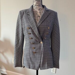 Spencer's Black and White Checkered Blazer